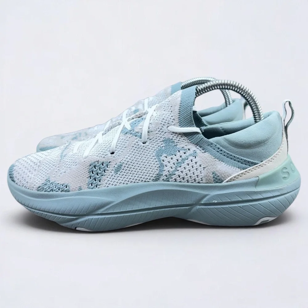 Sorel Explorer Blitz Stride Lace Up Sneakers Women's Size 9 Crushed Blue Gray